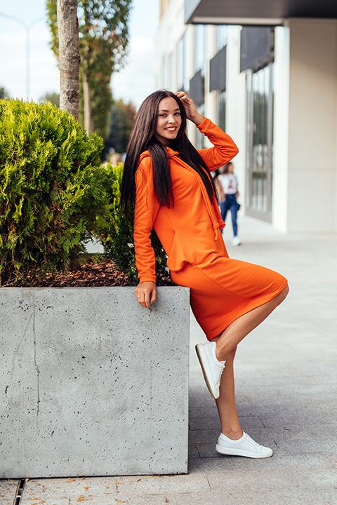 Летнее платье силуэт