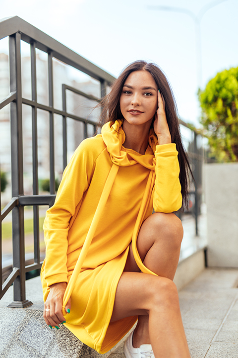 Летнее платье силуэт