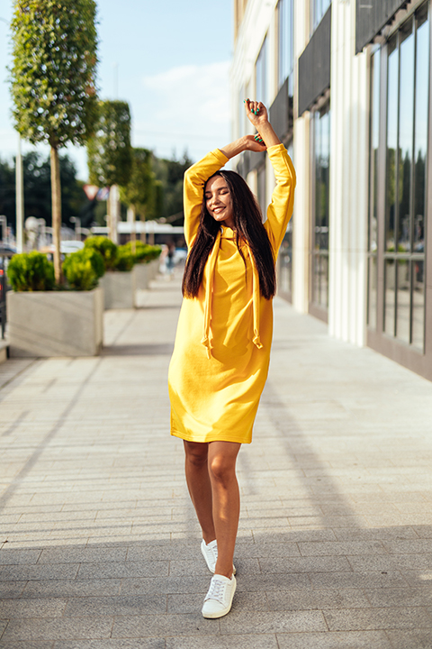 Летнее платье силуэт